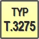 Piktogram - Typ: T.3275